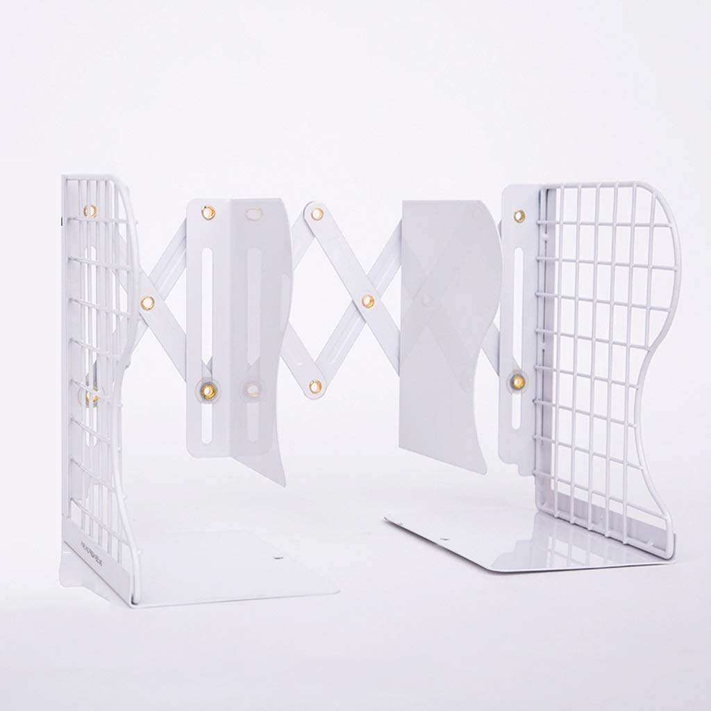 1 Pc Desktop Adjustable Bookends-Retractable Book Stand-Nonslip-for Decorative Bookends ( Random Color)