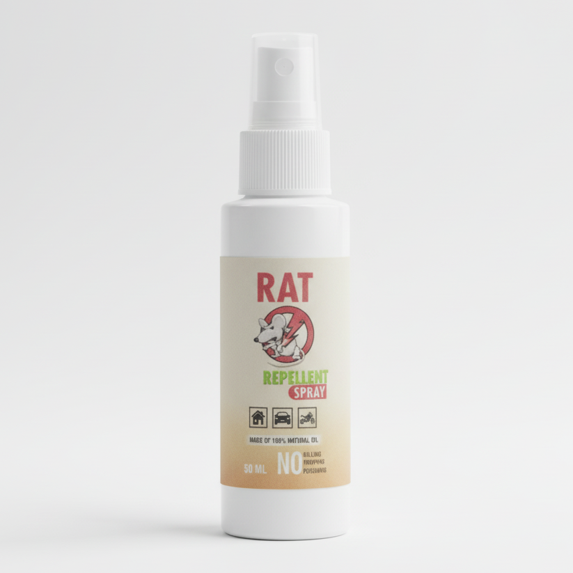 Rat Repellent Spray �Protects Car Wires & Engine, Home & Office Use, Long-Lasting (50ml)