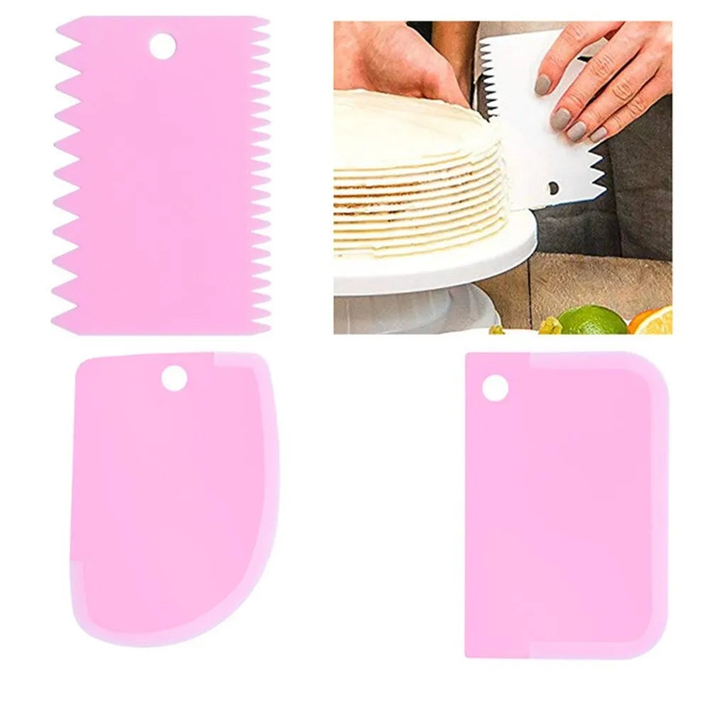 3PCS/Set DIY Cake Cream Scraper Set Cake – photo 2