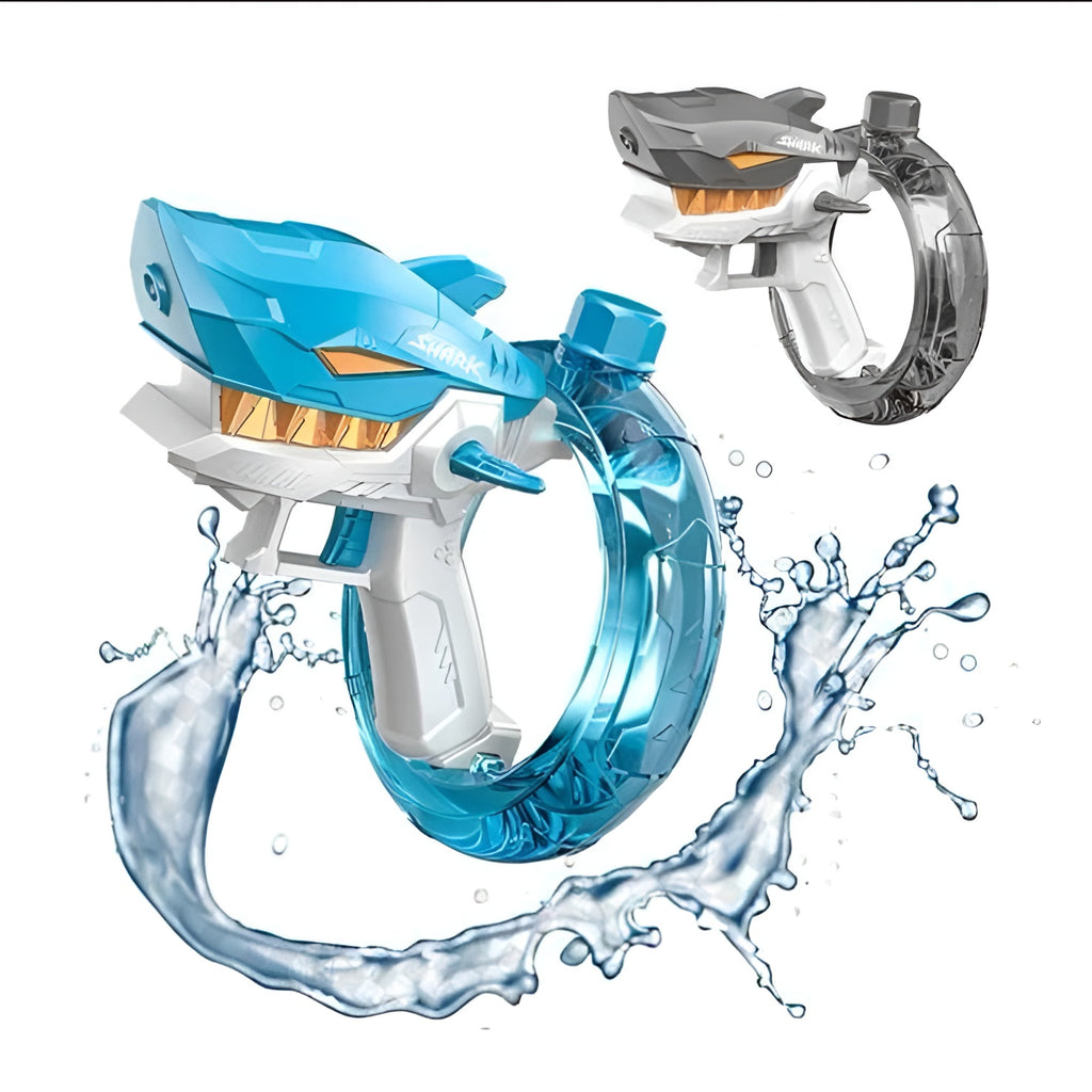 Rechargeable Shark Water Gun �High Pressure Electric Water Blaster Toy For Kids, Long Range Water Shooter, Fun Outdoor Summer Play (Random Color)