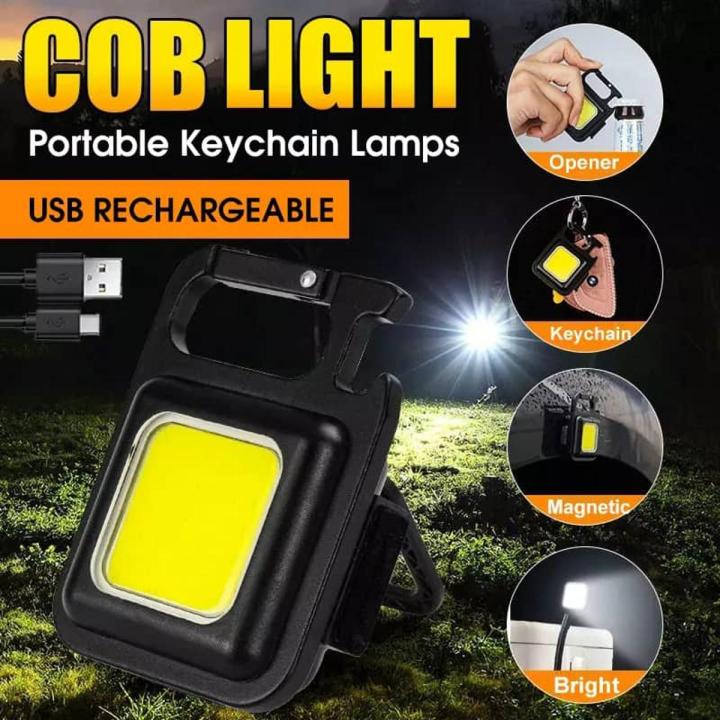 Rechargeable Mini COB Light With Box | 3in1 LED Flash Light | 3 Modes LED Torch Flashlight