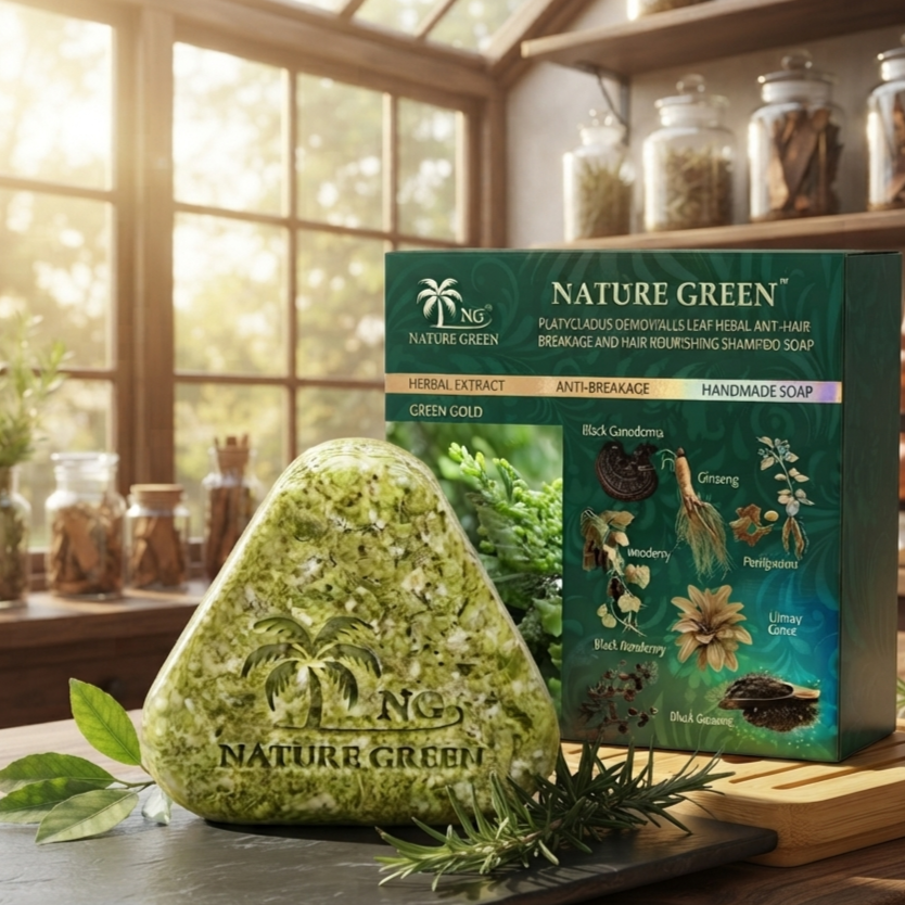 Green Gold Herbal Hair Soap