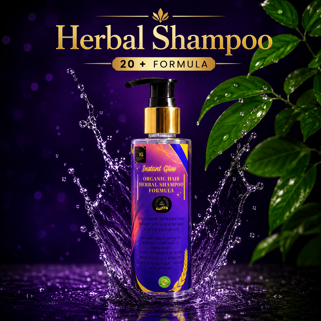 Instant Glow Herbal Shampoo 20+ Formula 150ml