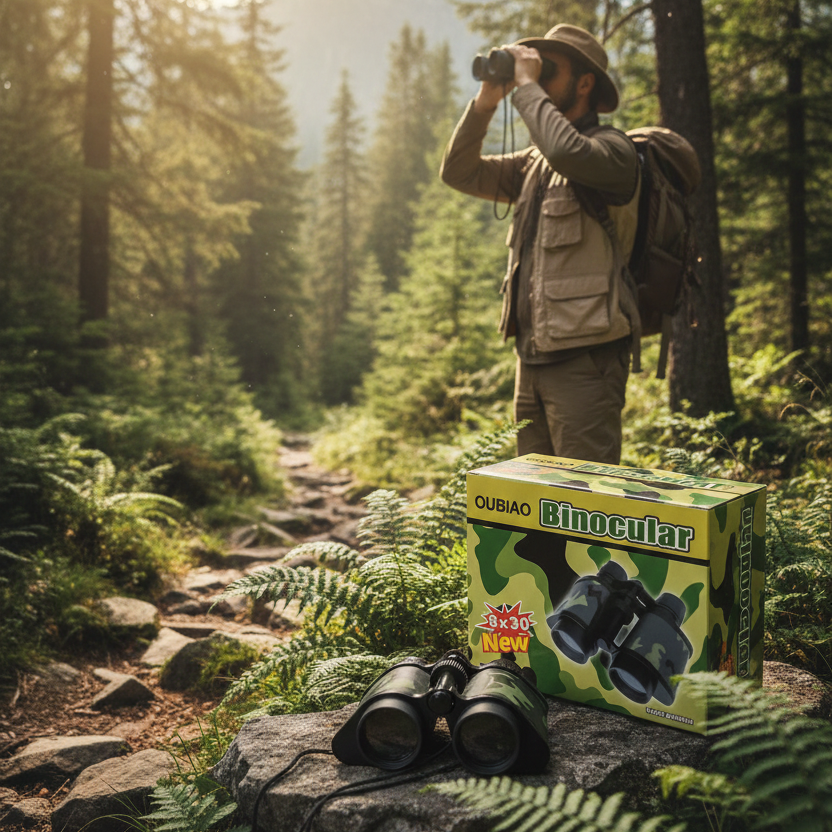 Kid? Explorer Binoculars �8x30 Optical Lens for Fun Learning & Outdoor Exploration | Portable, Kid-Friendly Mini Binoculars for Nature Trips, Bird Watching, Games & Travel Adventures