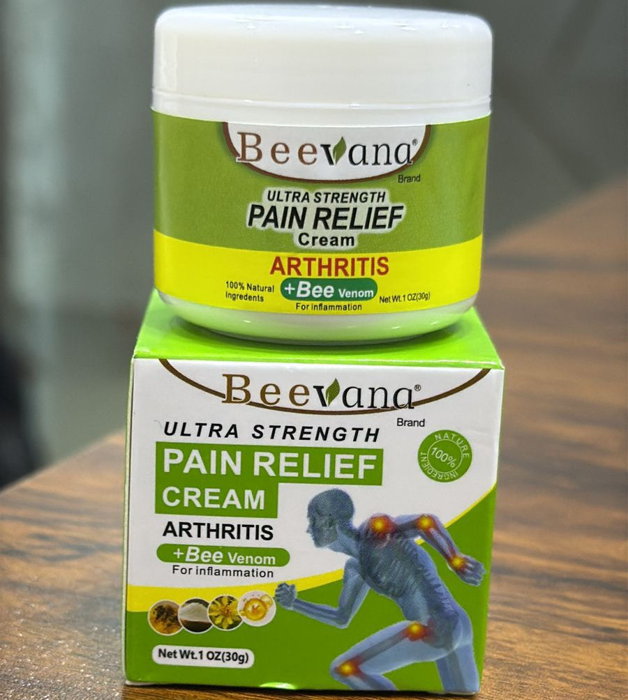 Beevana Ultra Strength Pain Relief Cream Providing Effective Comfort Soothing Formula Everyday Pain Care Support - 30g