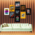 Set of 9 Premium Wall Art Photo Tiles �Modern Home Decor Sets 8x11