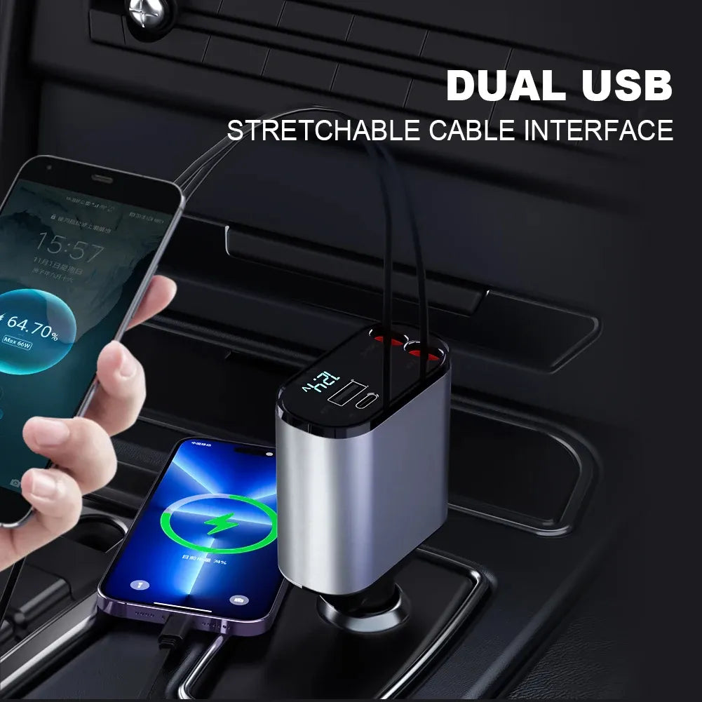 4 In 1 Fast Charging Usb-C Car