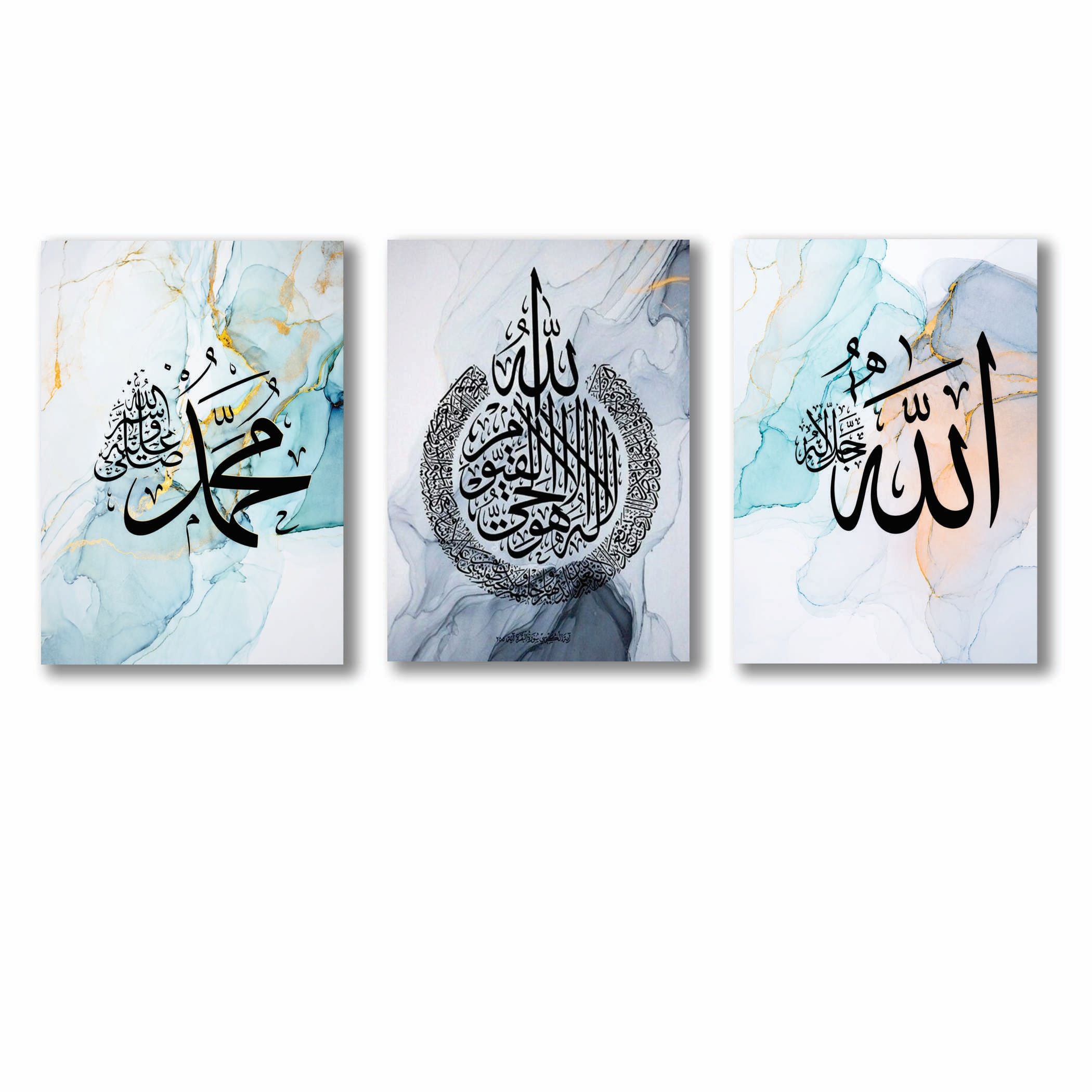 Set of 3 Premium Wall Art Photo Tiles �Modern Home Decor Sets 8x11