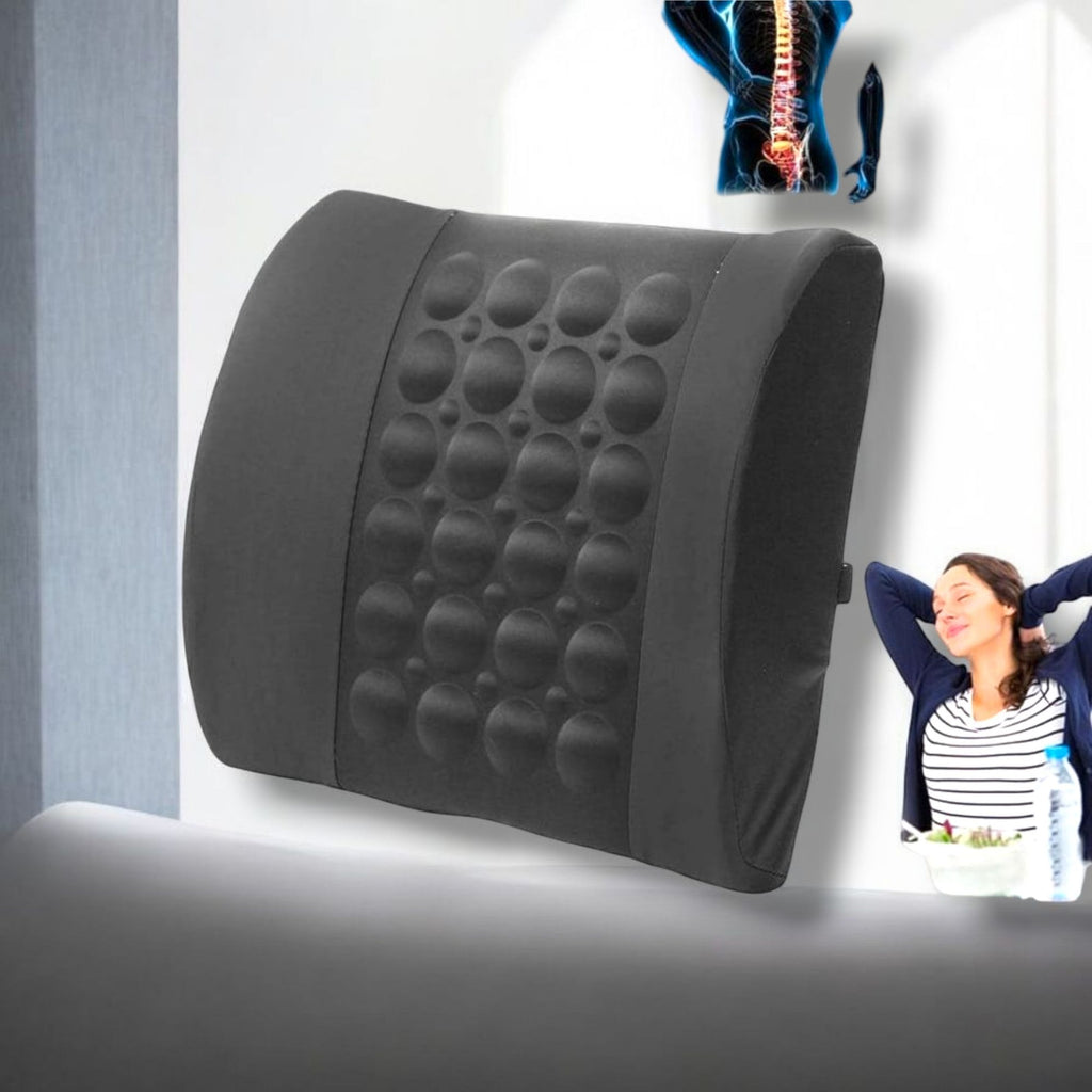 Car Seat Back Relief Lumbar Pain Back Support Pillow Headrest Waist Safety Chair Cushion For Auto Vehicle - High Quality