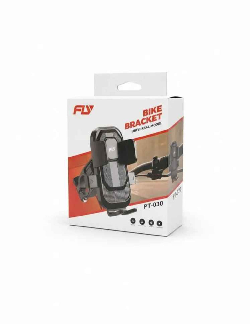 FLY PT-030 Universal Bike Phone Holder Secure Stable Hands Free Riding With 360 Degree Adjustable Viewing