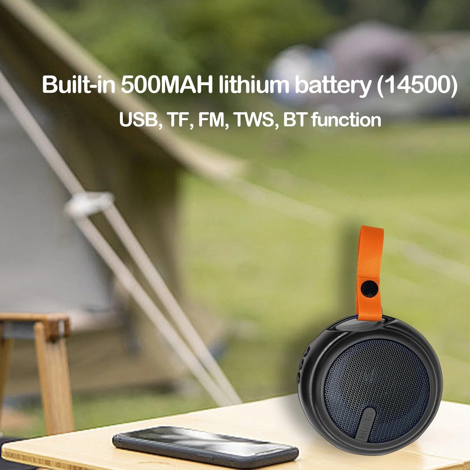X-316 Mini Bluetooth Speaker �Multi-Function Portable Wireless Outdoor Speaker with USB, TF Card & FM Radio (Random Color)