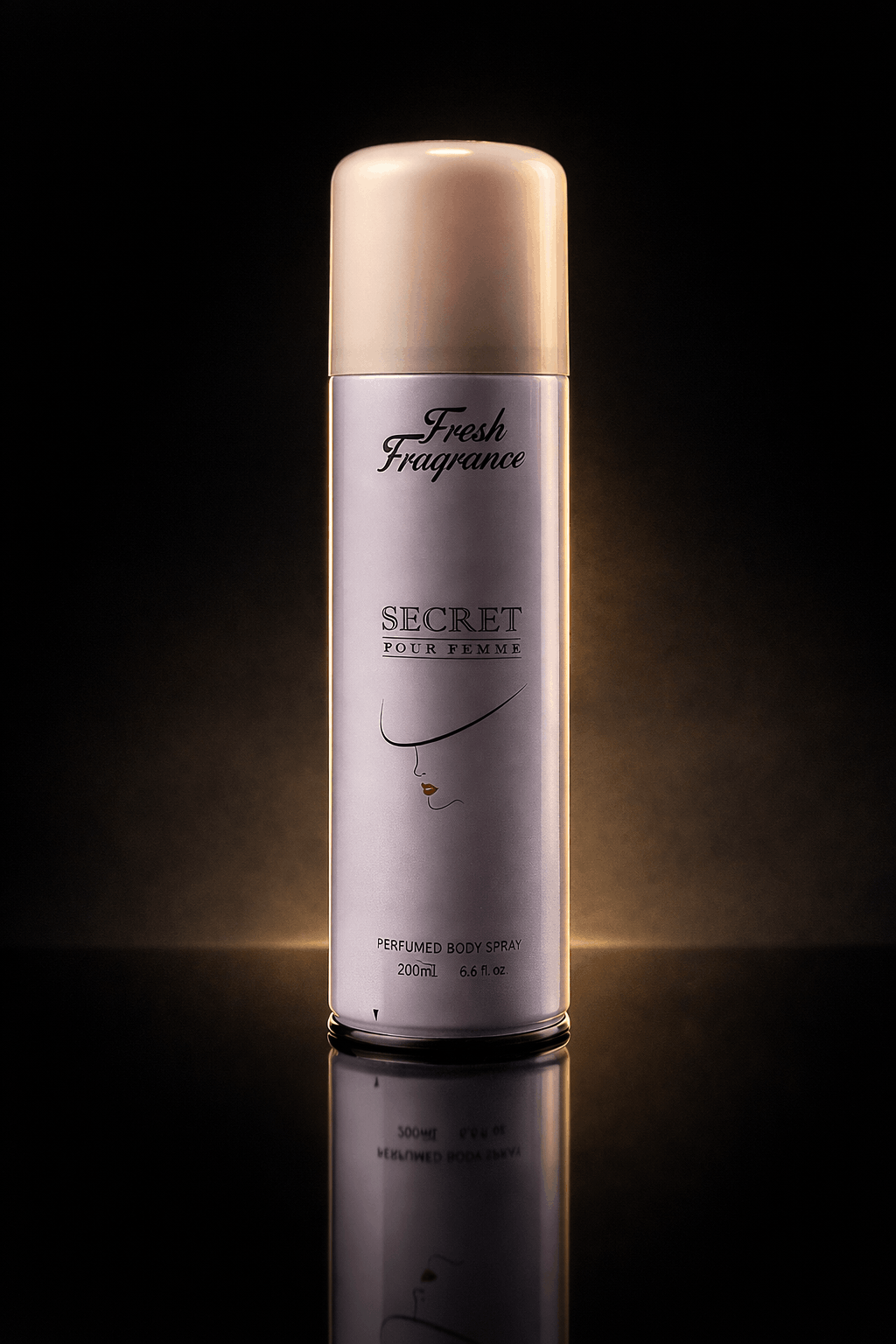 SECRET POUR FEMME Fresh Fragrance Perfumed Body Spray �Elegant Lavender & Pink Design - 200ml