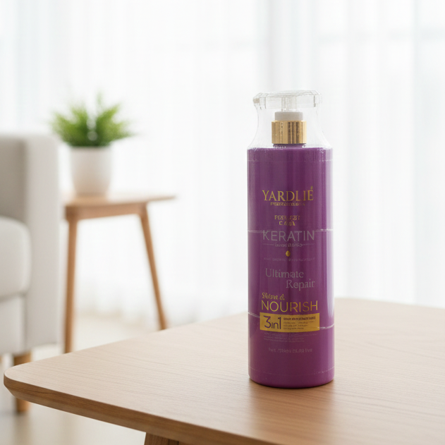 Yardlie Keratin Shampoo | Professional Perfect Care | 750 ml | Anti-Dandruff & Frizz Control