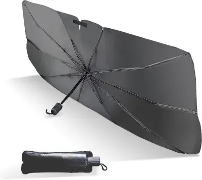 Universal Car Umbrella Sun Shade Cover for Windshield UV Reflecting Foldable Front Car Sunshade Umbrella