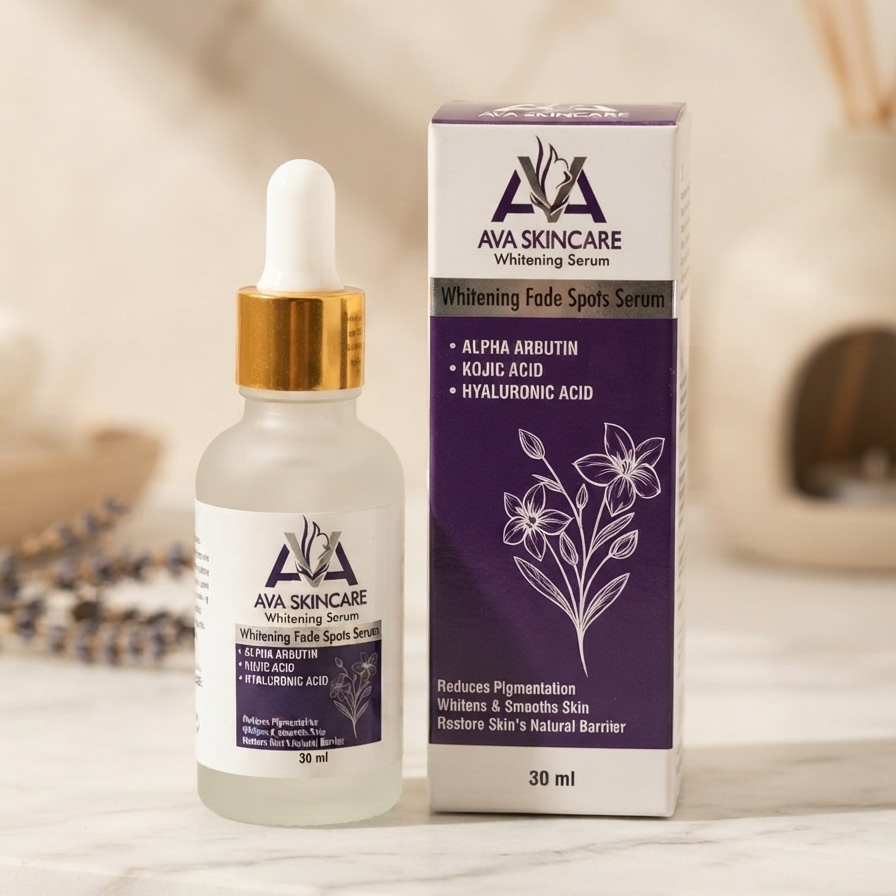 AVA Skin Care Whitening Fade Spots Serum - Advanced Brightening Treatment To Reduce Dark Spots Uneven Skin Tone And Promote Radiant Complexion - 30ML