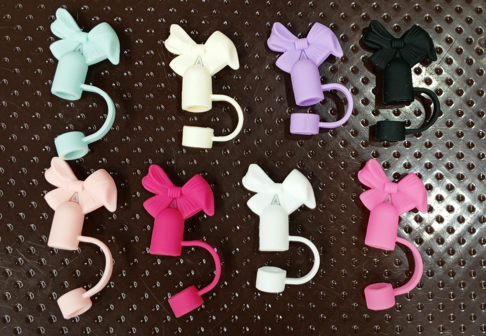 Buy 1 Get 1 Free �Silicone Straw Cover Cap for Stanley Cup | 10mm 3D Bow & Animal Straw Topper | Dust-Proof, Reusable Drinking Straw Tips