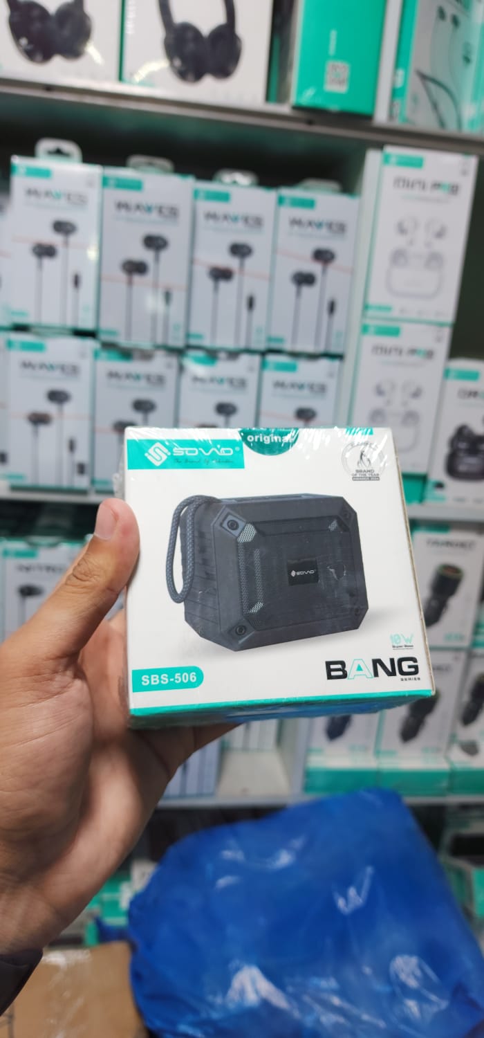 SOVO Bang SBS-506 Bluetooth Speaker �Powerful Bass Wireless Portable Speaker with HD Sound �Built-in Microphone for Hands-Free Calls
