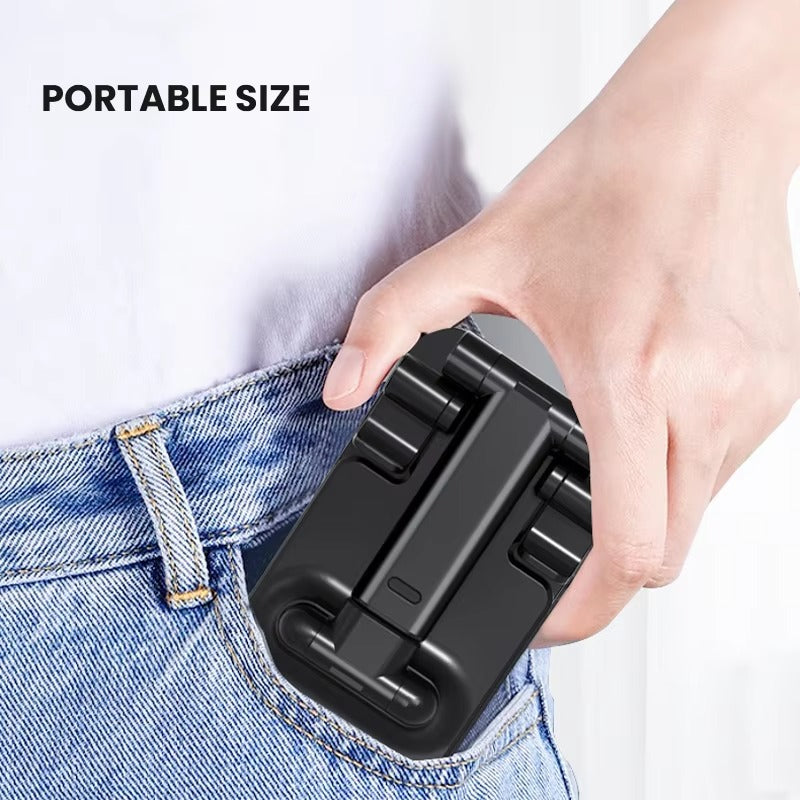 Adjustable Desktop Phone Holder Stand �Universal Mobile Stand with Angle & Height Adjustment | Foldable Anti-Slip Cell Phone Holder for All Smartphones
