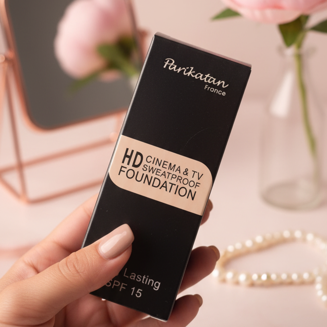 Parikatan Sweatproof Foundation Long Lasting Smooth Finish With SPF 15 Professional Makeup Base (25ml)