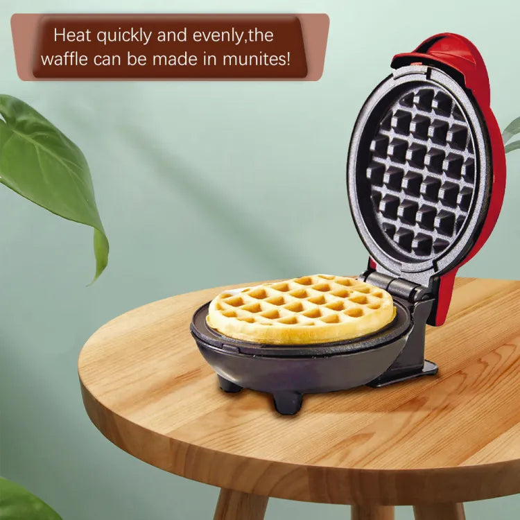 Mini Waffle Maker Breakfast Machine Non Stick Easy Clean  (random color )