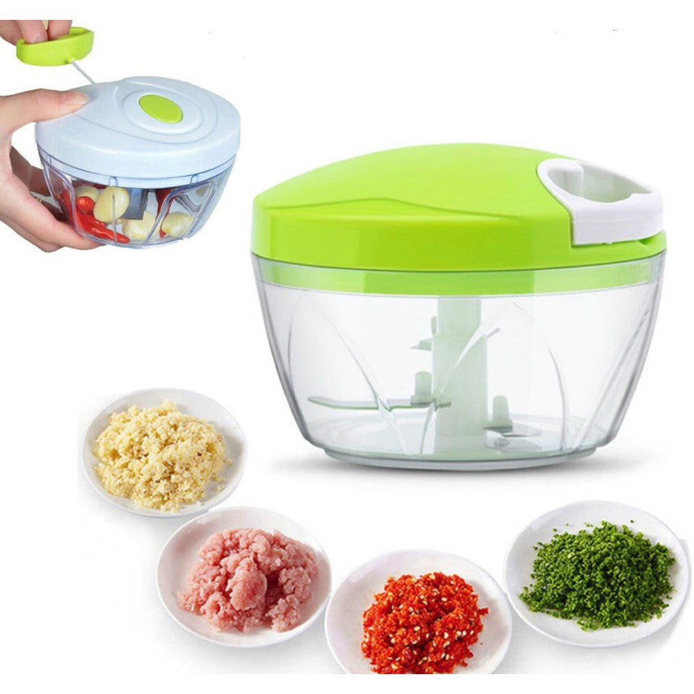 Speedy Chopper Multi-Use Turbo Cutter �Mini Handy Manual Vegetable & Fruit Chopper | Heavy-Duty (Random Color)