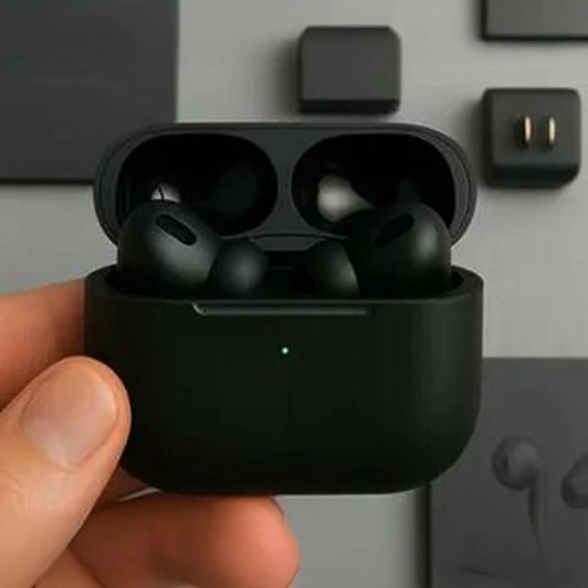 Black AirPods Pro 2 Wireless Bluetooth Earbuds – photo 1