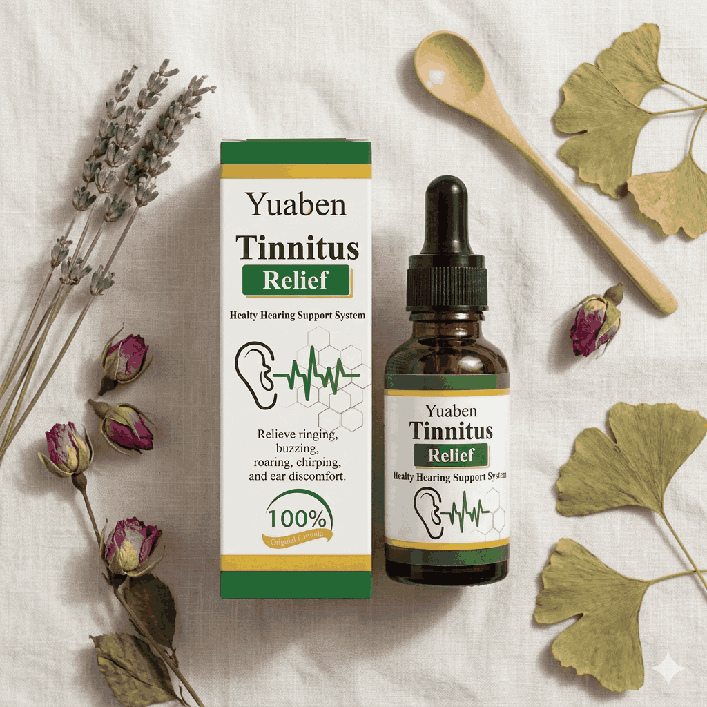 Yuaben Tinnitus Relief Drops | Healthy Hearing Support System | Natural Ear Care for Ringing and Buzzing | 60ml