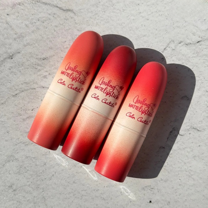 Pack of 3 Color Casting Matte Lipsticks | Vibrant Colors | Smooth Matte Finish | Long-Lasting Beauty