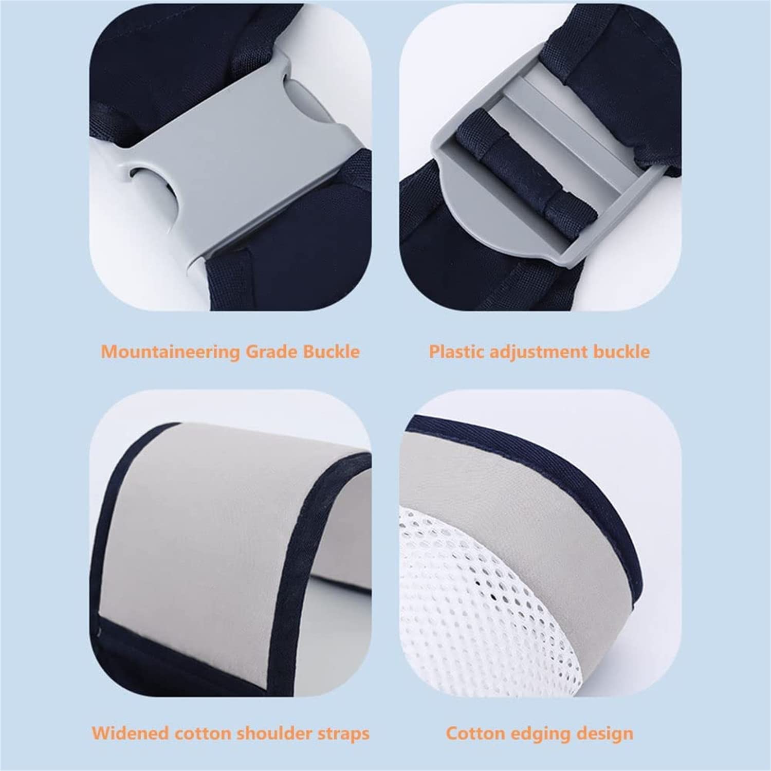 1PC Baby Carrier, Ergonomic Baby Strap one Shoulder Labor-Saving Polyester Baby Half Wrapped Sling (Random Color)