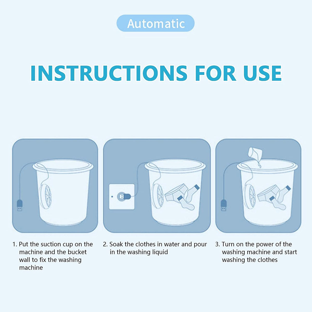 Mini Washing Machine Portable Ultrasonic Turbine Washer – photo 4