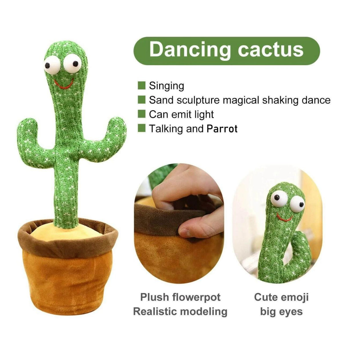 Dancing Cactus Talking Toy Tree Cactus Plush – photo 1
