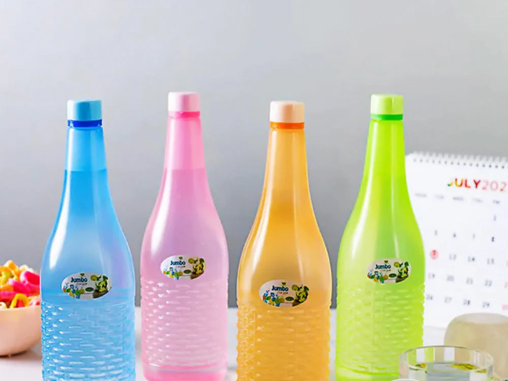 Pack Of 4 Plastic Jumbo Water Bottles – photo 2