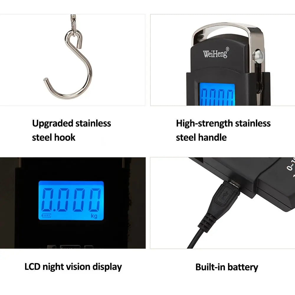 50kg Digital LED Screen Luggage Weight Scale – photo 2