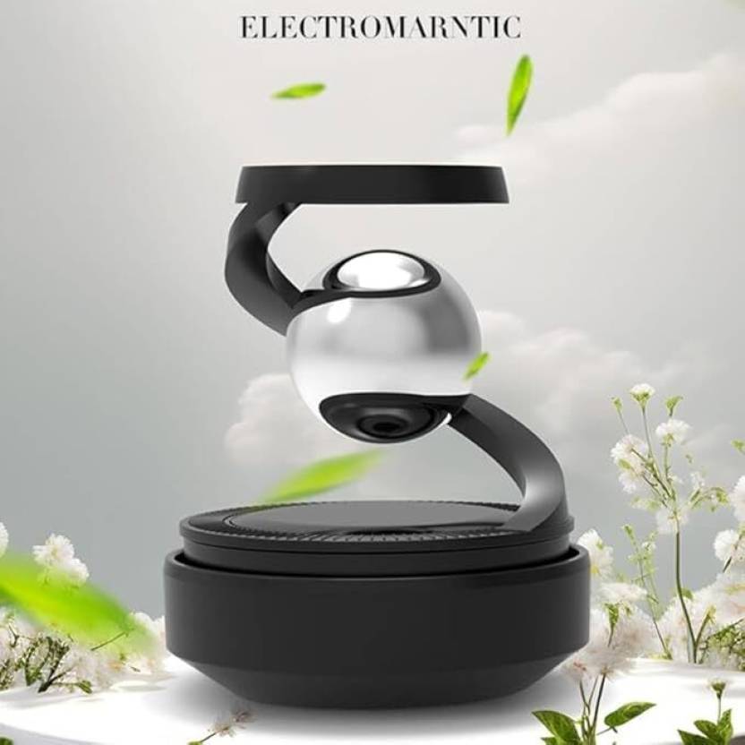 Star Solar Powered Levitating Ball Air Freshener for Car Dashboard, Aesthetic Car Decor | Best Quality?( Random Color )