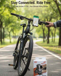 FLY Universal Mechanical Bike & Motorcycle Phone Mount �360? Adjustable Handlebar Bracket for Bicycles, Scooters & E-Bikes