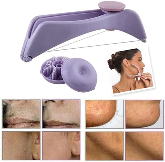 Eyebrow Threading Tool �Modern Plastic Cotton Facial &amp; Body Hair Remover for Women - Random Color