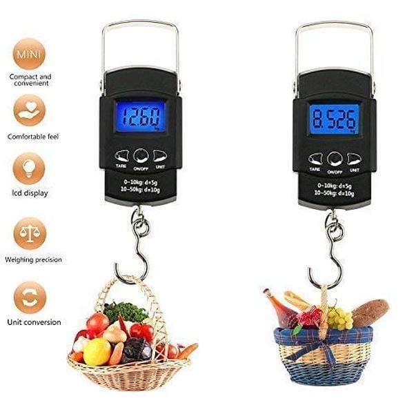 Digital Portable Mini Weight Scale 50kg LED Clear