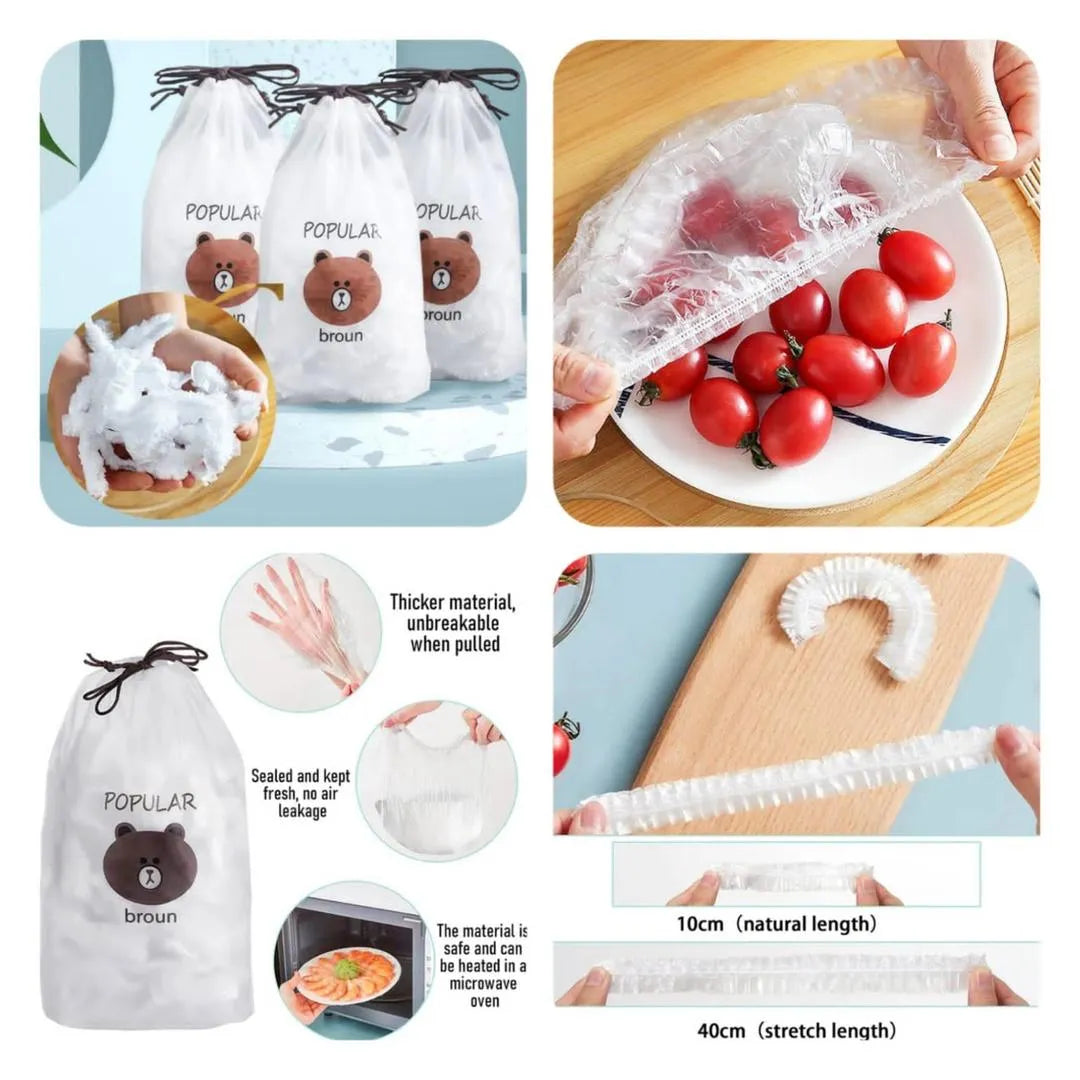 Popular Bear Food Covers Transparent Plastic Storage