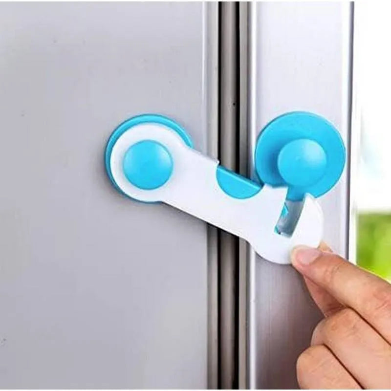Child Safety Fridge Lock Blue ABS 3-Pack