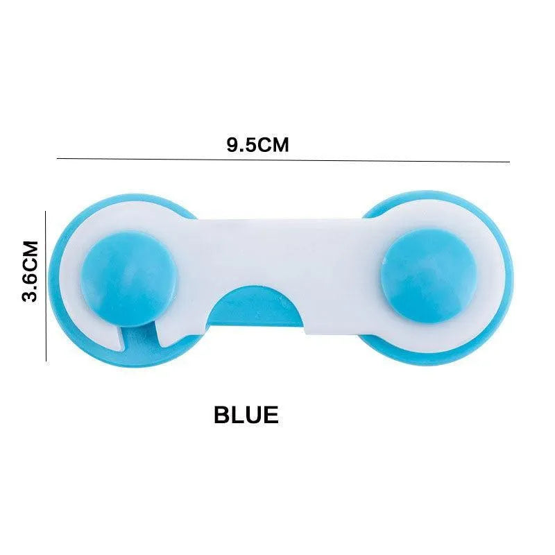 Child Safety Fridge Lock Blue ABS 3-Pack
