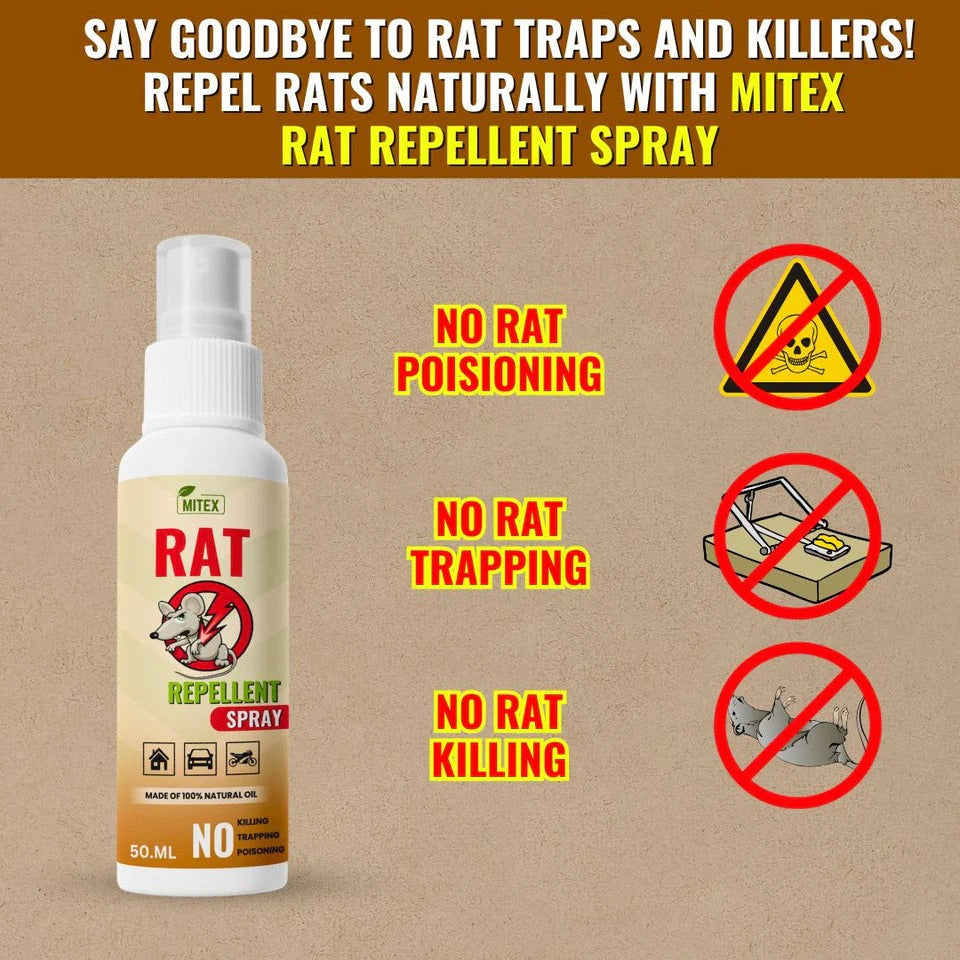 Rat Repellent Spray �Protects Car Wires & Engine, Home & Office Use, Long-Lasting (50ml)