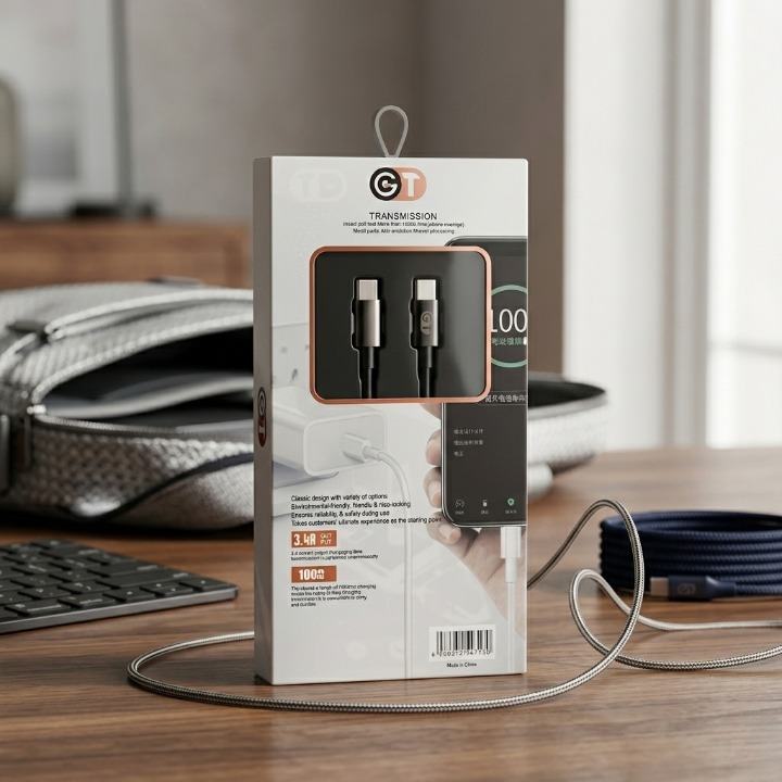 GT Type C to Type C Fast Charging Cable High Speed USB-C Data Cable