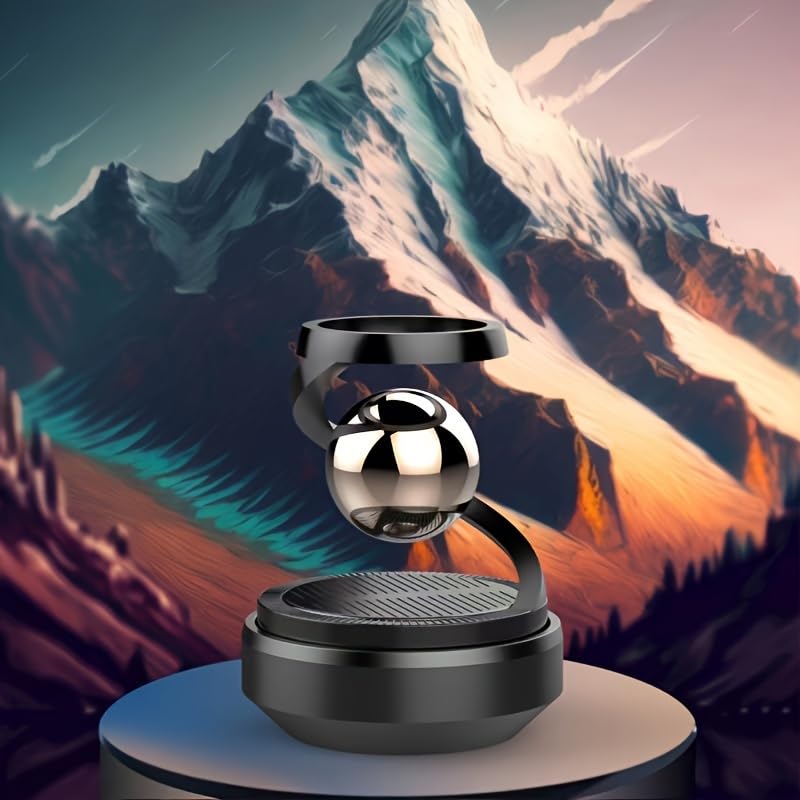Star Solar Powered Levitating Ball Air Freshener for Car Dashboard, Aesthetic Car Decor | Best Quality?( Random Color )