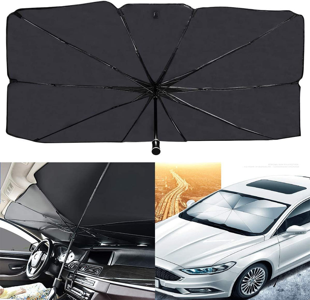 Universal Foldable Car Windshield Sun Shade Umbrella �UV Protection & Heat Insulation Cover