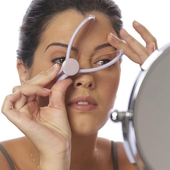 Eyebrow Threading Tool �Modern Plastic Cotton Facial &amp; Body Hair Remover for Women - Random Color
