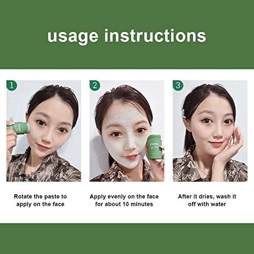 THE MAGIC GREEN STICK MASK ,green tea oil control cleansing mask / Blackhead Mud Mask | Deep Cleansing Mask | To Tight Pores | For Acne