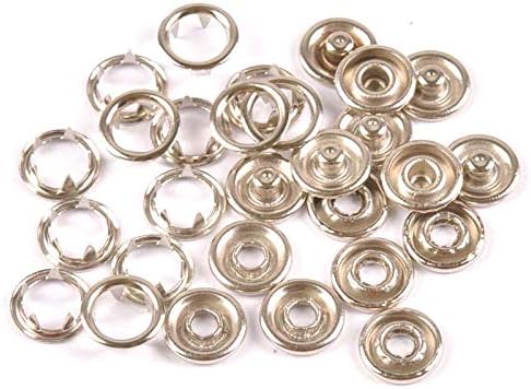 Imported Quality 50 Metal Snaps tich Buttons