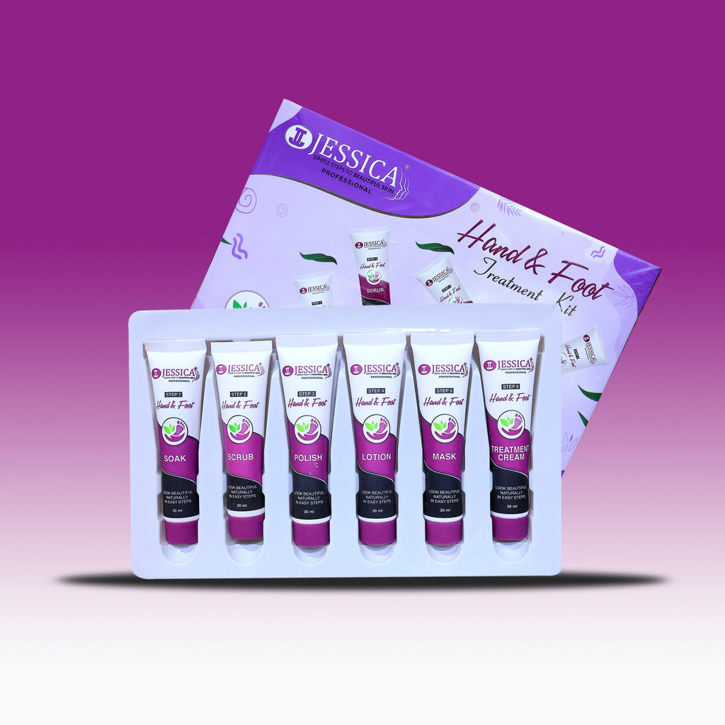 Jessica Hand & Foot Treatment Kit �30ml Each Tube | Complete 6-Step Professional Care Set