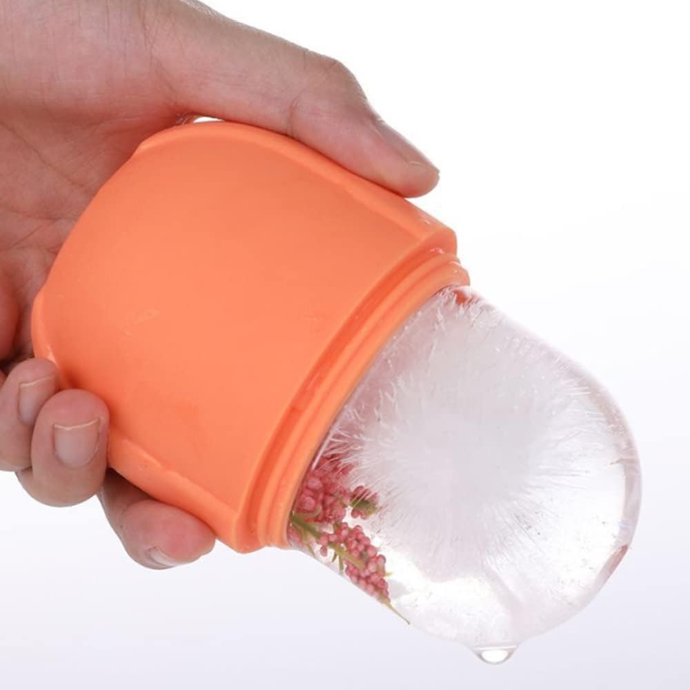 (plain design )Ice Roller for Face Ice Roller for Face Massager Face Ice Roller to Enhance Skin Glow Shrink &amp;Tighten Pores Reusable Facial Ice Roller Face Ice Treatment (random color)
