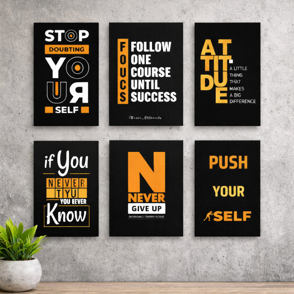 Set of 6 Premium Wall Art Photo Tiles �Modern Home Decor Sets